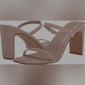 The Drop Elegant Nude Heeled Sandals